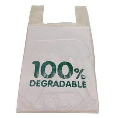 Sacs à provisions en plastique biodégradables blancs du compost 80L