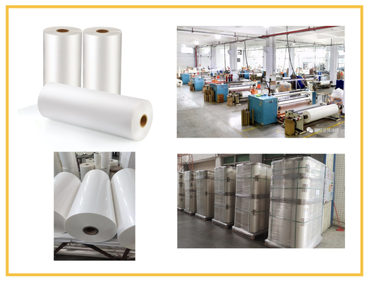 Le pro film transparent de revêtement de stratification du lustre BOPP met en sac en démonstration les médias de papier
