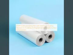 Film de lamination à froid BOPP avec revêtement Soft-Touch : Résistant aux rayures et aux empreintes digitales pour une amélioration durable de la surface