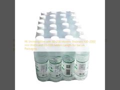 Film rétractable PE avec une épaisseur de 30–200 microns, une largeur de 100–2000 mm et une longueur de 30–1000 mètres pour un emballage sécurisé