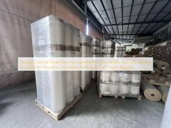 Film de lamination à chaud avec traitement Double Corona, largeur typique de 100 mm à 2200 mm, offrant une adhérence et un attrait visuel améliorés.