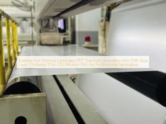 Convient pour plastifieuse thermique Film de plastification thermique PET Épaisseur de la couche de colle EVA 11 à 250 microns Film pour plastification professionnelle
