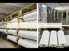 Film de lamination mate par extrusion multiple compatible avec diverses encres d'impression Longueur variable Idéal pour l'industrie de l'emballage et de l'étiquetage